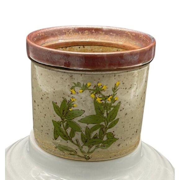 Vintage Takahashi Mini Planter Pot For Herbs Speckled Glazed Japan 2.5"H X 3"W - Picture 1 of 7